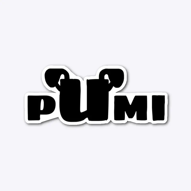 Die cut Pumi sticker